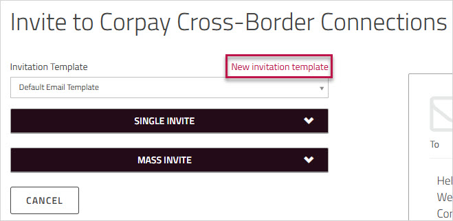 Connections New Invitation Template Link